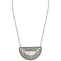 HOUSE OF HARLOW - Tuareg Granulation Necklace (N002068- Antique Silver)