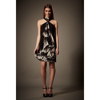 WAYNE COOPER - Halter Toggle Dress (13101 - Black)