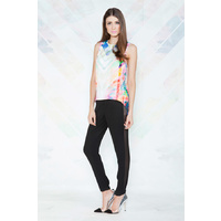 FINDERS KEEPERS - Same Direction Top (FX130340T/PRT - Print/Ivory size XS)
