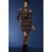 HONEY & BEAU - Aztec Shirt Dress (HD52013 - Print size 8)