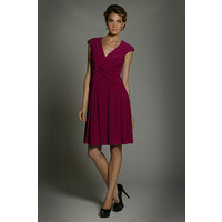JADORE - J1024 Twisted Dress (Hot Pink, Ink)