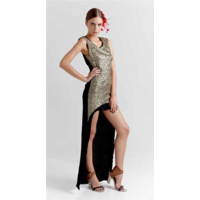MISS MILNE - Lorelei Dress (MMSS2012.017.100 - Gold/Black)