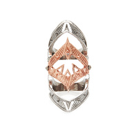 HOUSE OF HARLOW - Moroccan Goum Armour Ring (R001067P - Rose Gold size 7)
