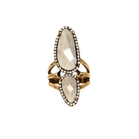 HOUSE OF HARLOW - Stacked Rif Pebble Ring (R002057 - Two Toned)