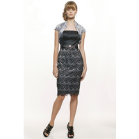 JADORE - SD086 Strapless Bodice Dress (Silver size 12)