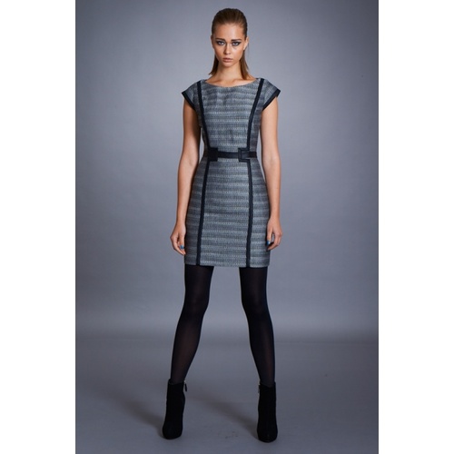 SEDUCE - Frequency Dress (135SW4227 - Grey/Black Multi size 8)