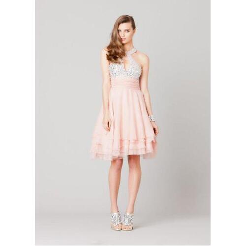 GRACE & HARTS - Masquerade Dress (42614 - Champagne, Dusty Pink)