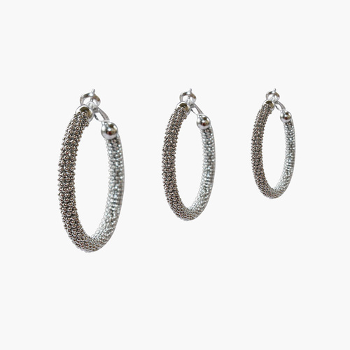 TREASURES JEWELLERY - Fashion Earrings #CE122S - Silver