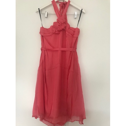 HONEY & BEAU - Rosette Dress (HD44025 - Black, Melon)