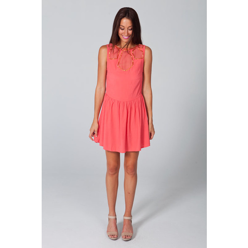 HOUSE OF WILDE - Camellia Dress (HOW2143.210 - Coral)