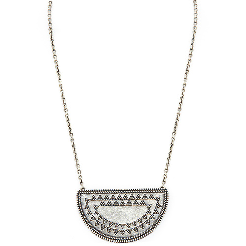 HOUSE OF HARLOW - Tuareg Granulation Necklace (N002068- Antique Silver)