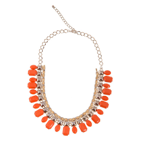 TREASURES JEWELLERY - Fashion Necklace #NKJEWEL-Orange